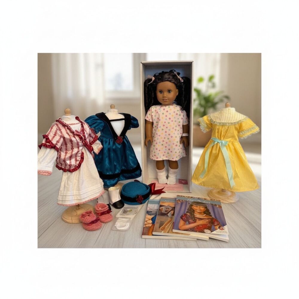 American Girl Cecile Rey 18" Doll Retired LNIB Complete Outfit Accessories 2011